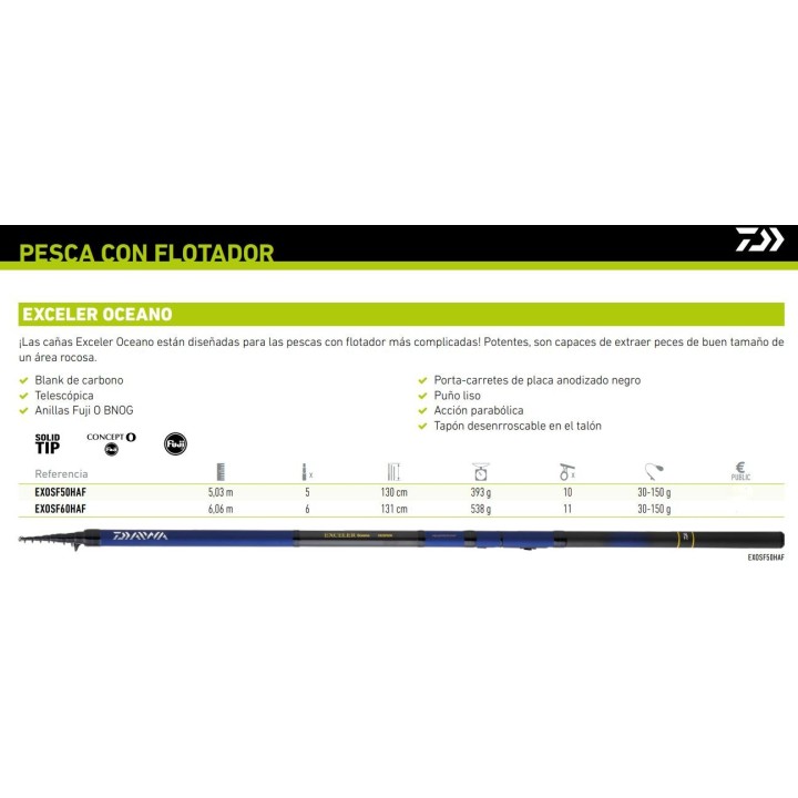 DAIWA EXCELER OCEANO Boloñesa