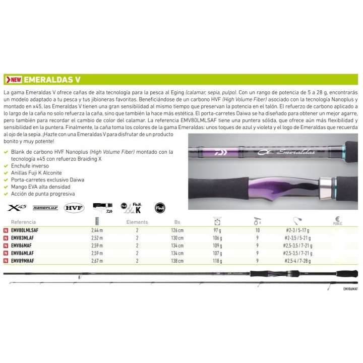 DAIWA EMERALDAS V Egging