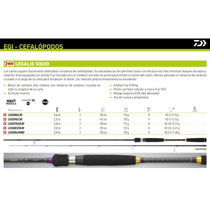 Daiwa LEGALIS SQUID
