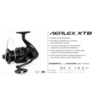 Shimano Aerlex XTB, Carp reel with AR-C Spooldesign