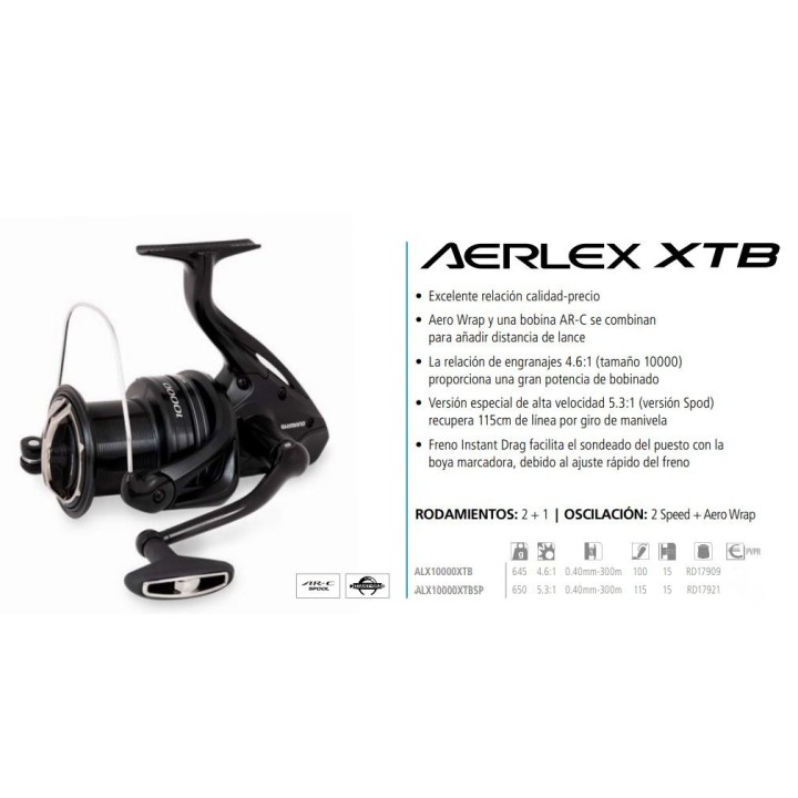 Shimano Aerlex XTB 10000 Spod