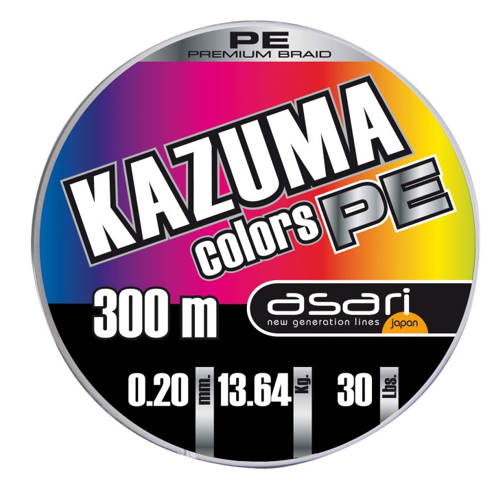 Mehrfarbig geflochten ASARI KAZUMA COLOURS PE 300 Meter