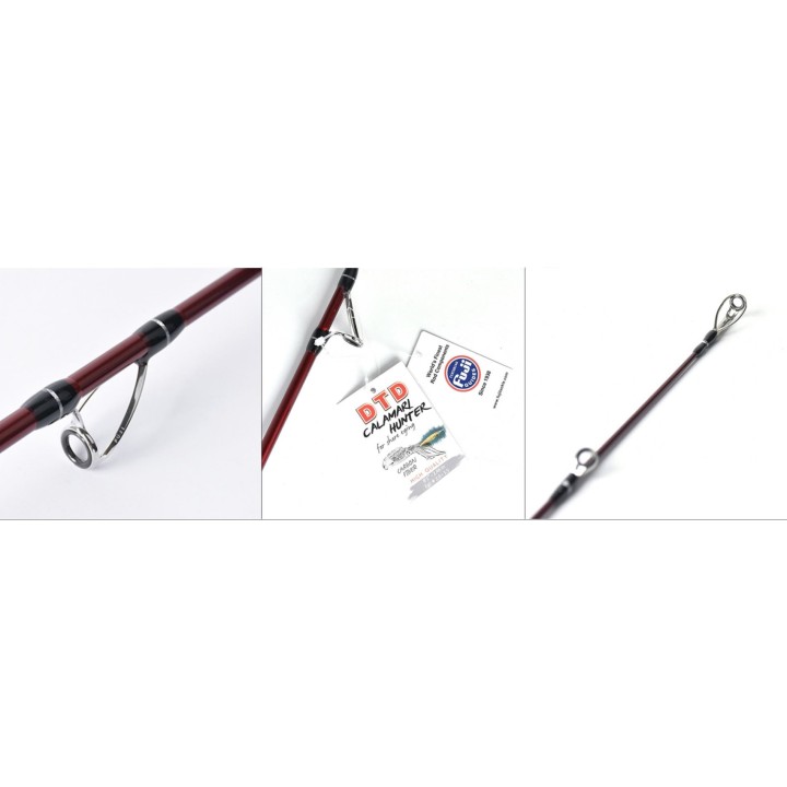 DTD calamari hunter rod mounted with fuji rings measure 2.46 meters