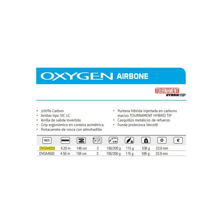 ROD V.OXYGEN AIRBONE LC H 4.20m-3tr