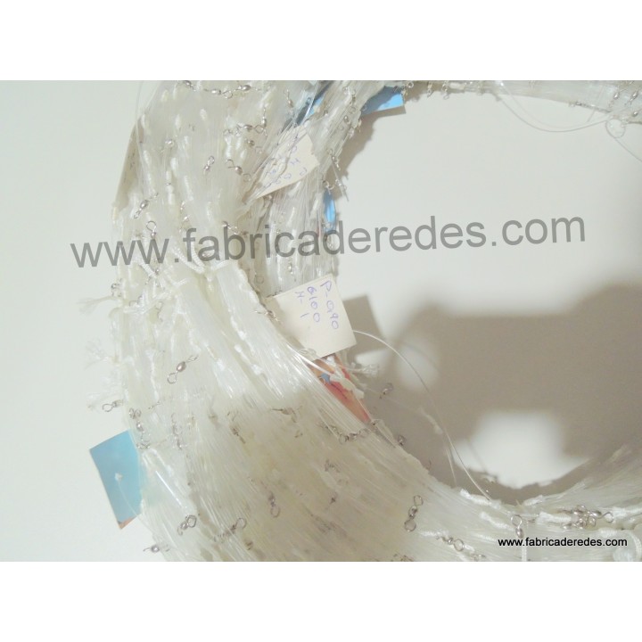 Madeja de palangre con 100 giratorios en 100 metros a 1 metro cada uno