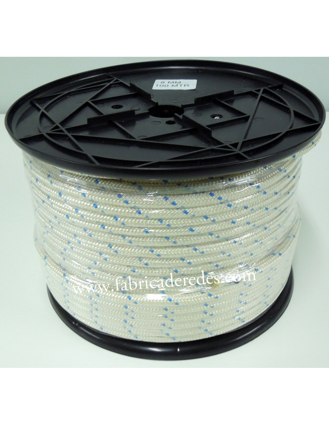 8mm rope in braided nylon with high tenacity web