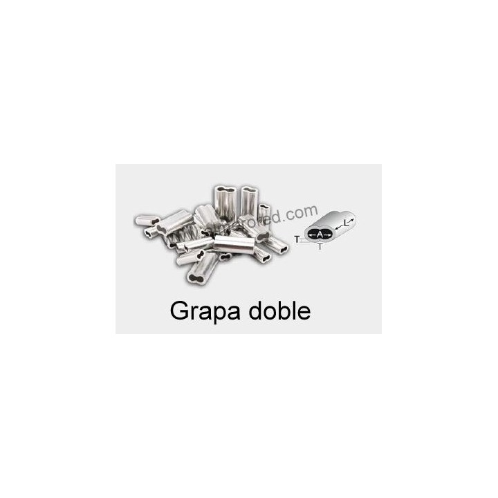 Double staple 3.4mm in diameter