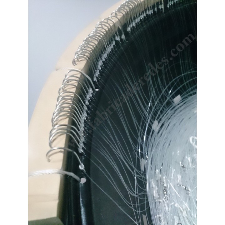 Palangre listo para pescar del 130mm y 165 anzuelos en 500 metros.
