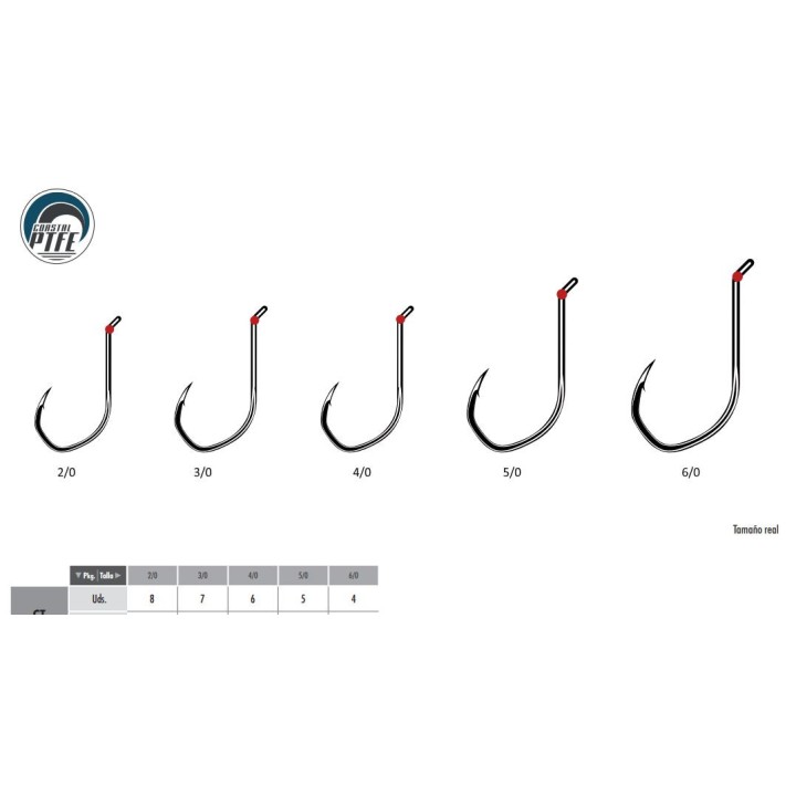 Live fishing hooks REDENTEX FRONT 7232 VMC with ring