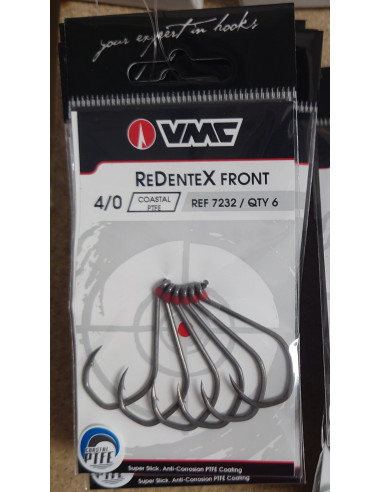 Live fishing hooks REDENTEX FRONT 7232 VMC with ring