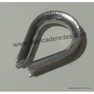 Stainless thimbles for fishing monofilaments in 3mm