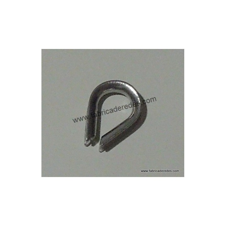 Guardacabos inoxidable para monofilamentos de pesca en 3mm