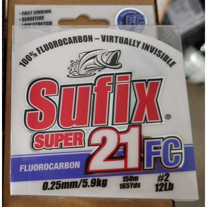 SUPER 21 Fluorocarbon CLEAR 150 Mètres SUFIX