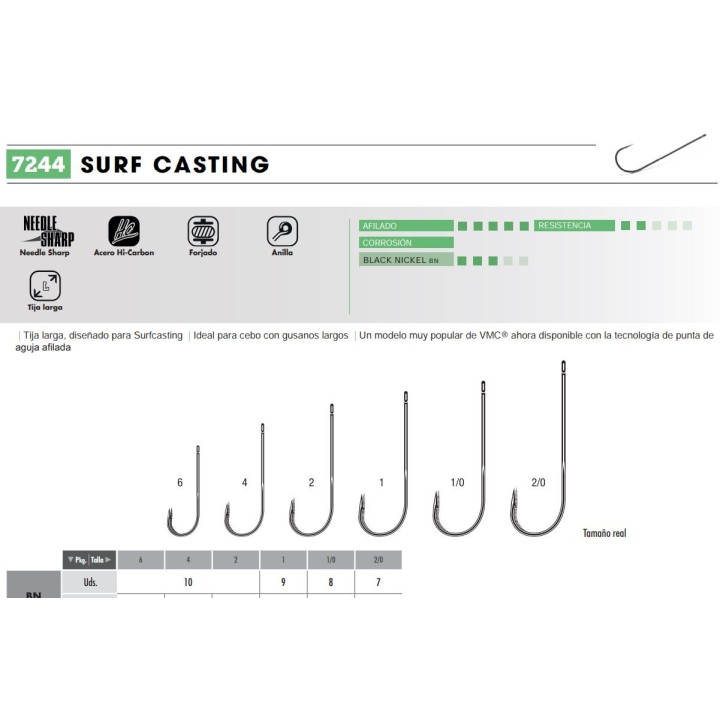 Hameçons SURF CASTING 7244 VMC