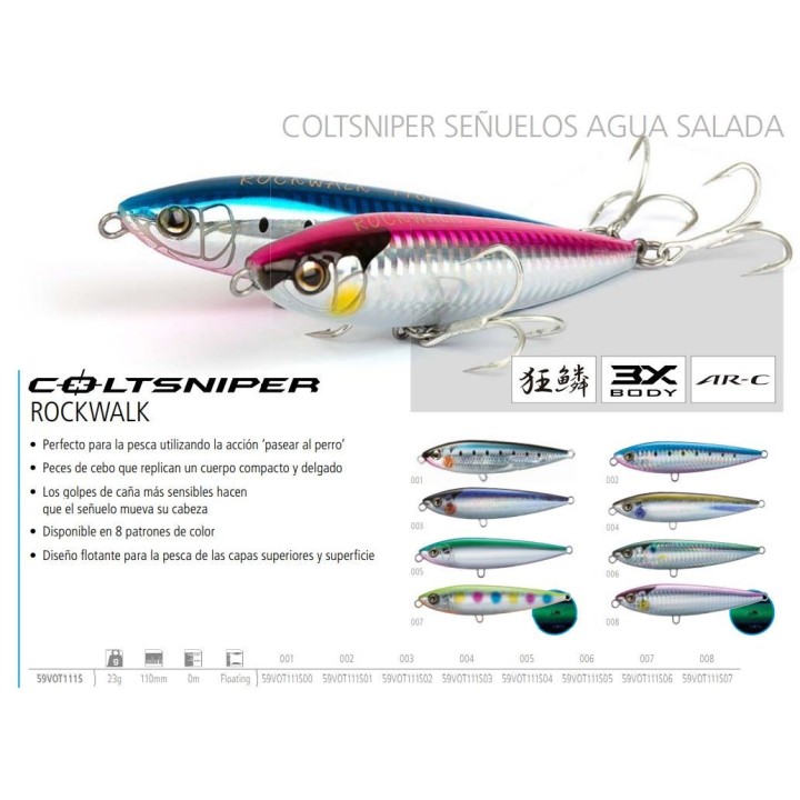 Coltsniper Rock Walk 110F peso 23 gramas