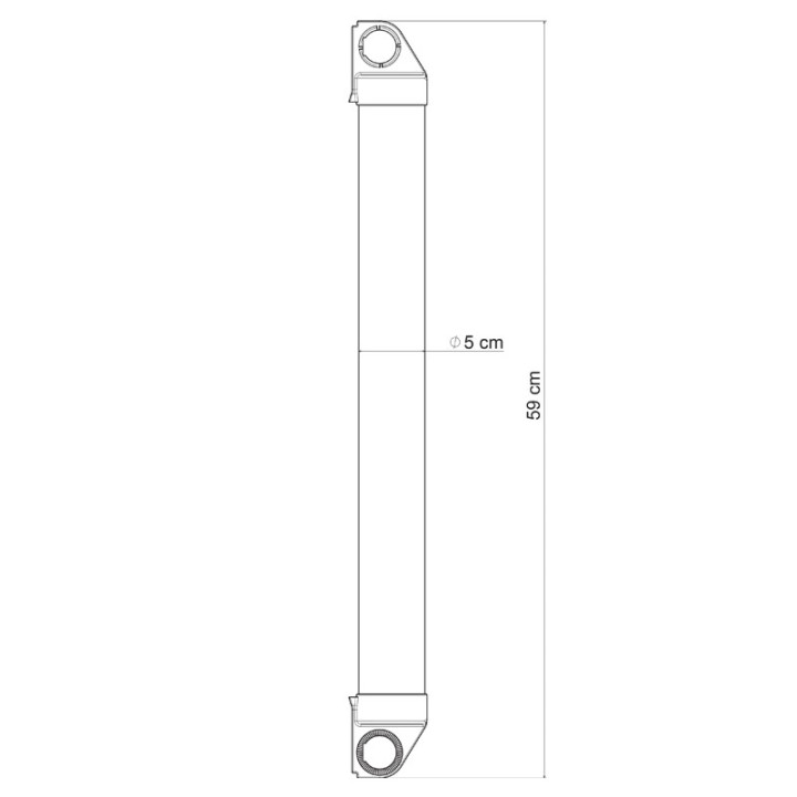 Tube réflecteur radar 59 cm