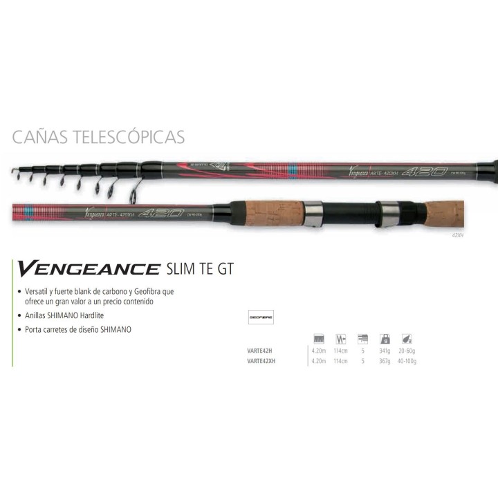 Vengeance Slim Tele GT 4,20 mètres