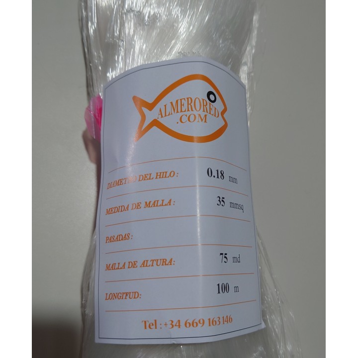 Netz 0,18 mm x 35 mm² x 75 md x 100 m weiß