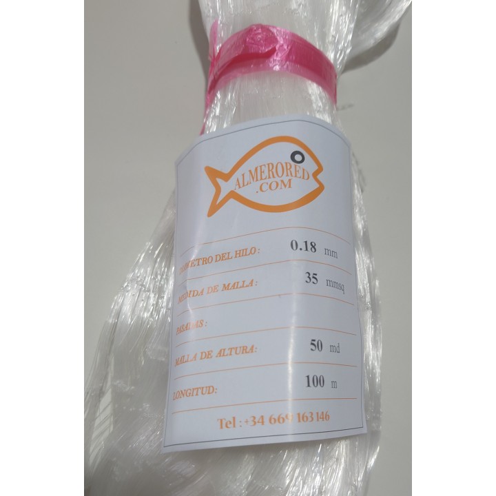 Net 0.18mm x 35mmsq x 50md x 100mts white