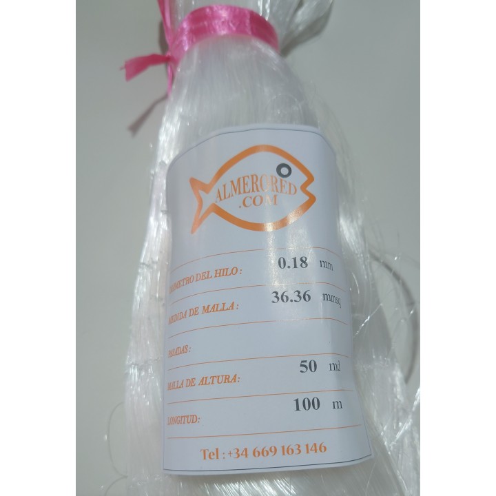 Rede 0,18 mm x 36,36 mm² x 50md x 100mts branco