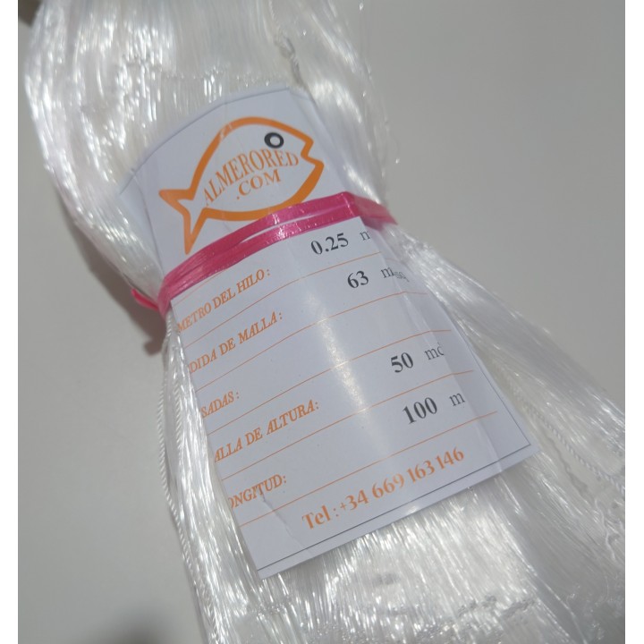 Rede 0,25mm x 63mmsq x 50md x 100mts branco