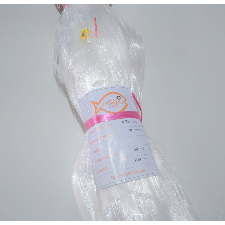 Netz 0,25 mm x 70 mm² x 50 md x 100 m weiß