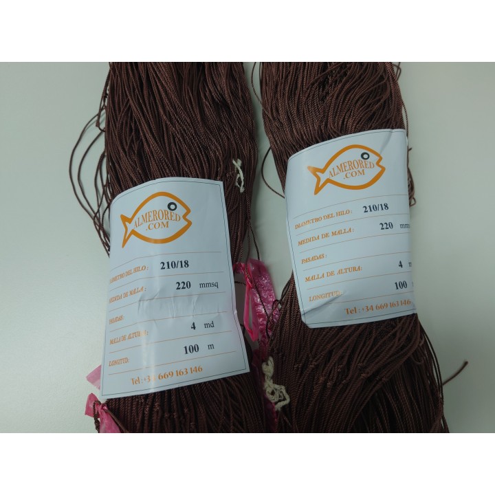 Albitanas para montar trasmallos de 210/18 malla de 220mm