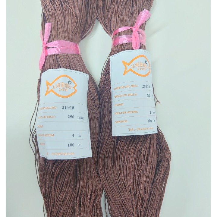 210/18 x 250 mm x 4 md x 100 Meter braun