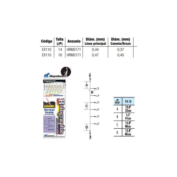EX110 – Holografische Sabiki-Fischschuppe