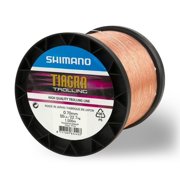 Tiagra Hyper Trolling 1000m Clear Pink