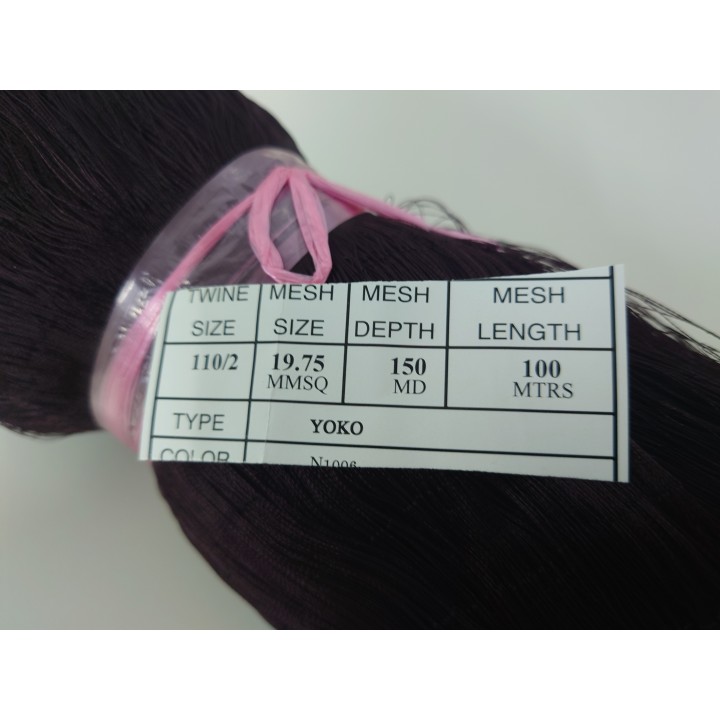 Rede 110/2 x 19,75mm x 150md x 100mts MARROM