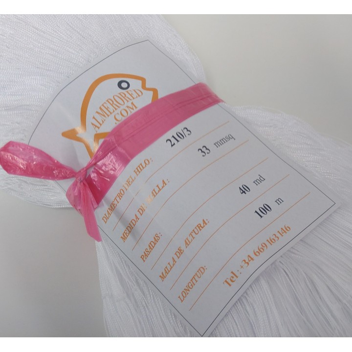 210/3 x 33mm x 40md x 100mts white