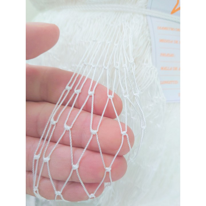 Netz 210/9 x 19 mm x 100 Meter Weiß