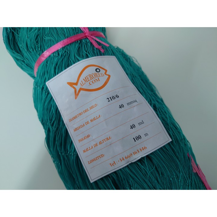 Rete 210/6 x 40mm x 40md x 100mt Verde