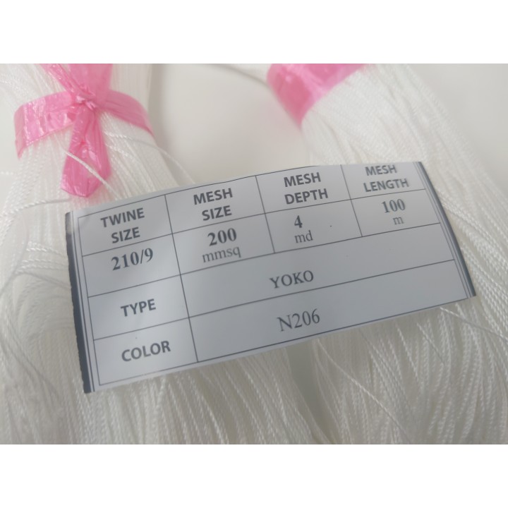 210/9 X 200MM X 4MD X 100MTS WHITE