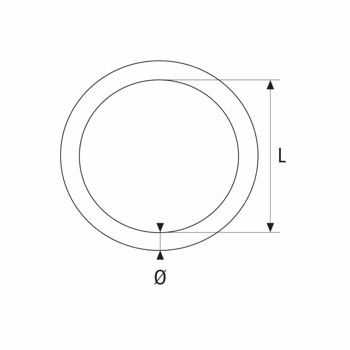 Anneau fermé en acier inoxydable aisi 316