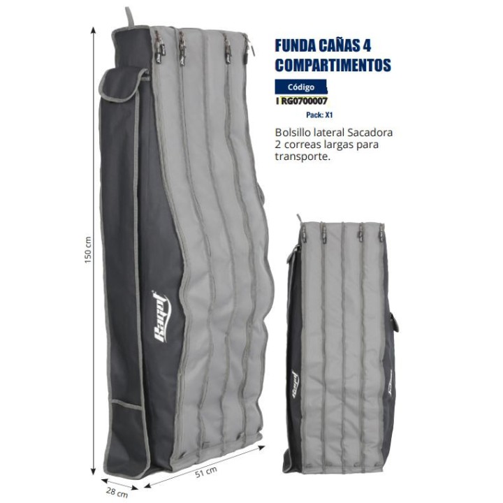 ROD CASE 4 COMPARTMENTS