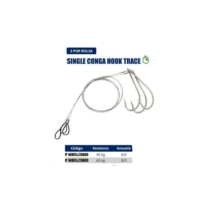 Anzol SINGLE CONGA TRACE TORTUE