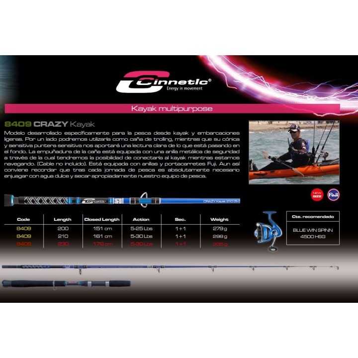 Vara Cinnetic CRAZY Kayak 8409