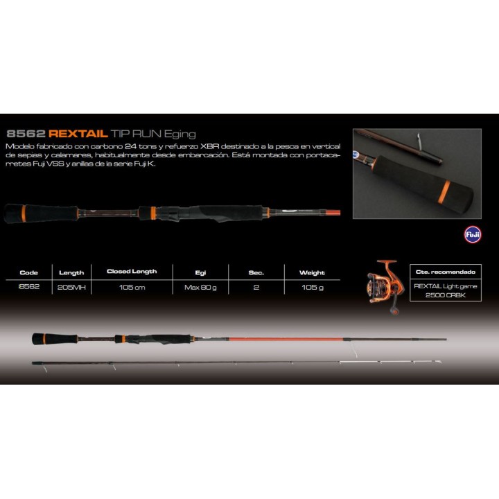 Canne à calamars de bateau TIP RUN EGGING