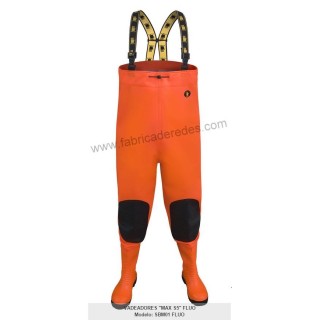 Orange fluo MAX S5 wasserdichte Wathose