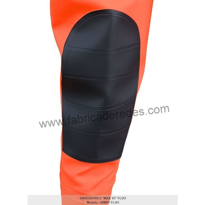 Cuissarde imperméable orange fluo MAX S5