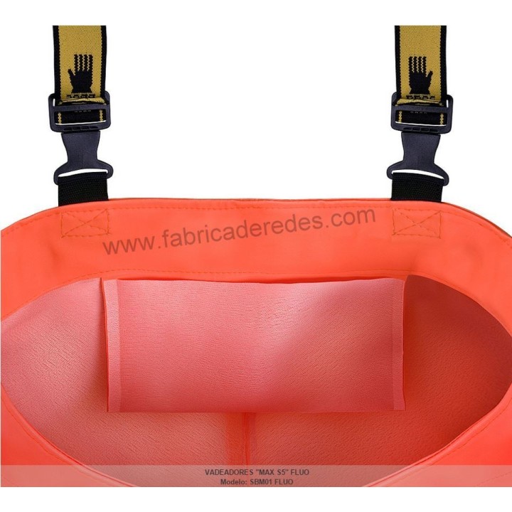 Orange fluo MAX S5 wasserdichte Wathose