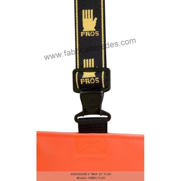 Vadeador naranja fluo MAX S5 impermeable