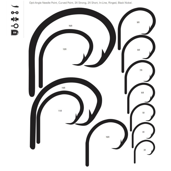 TUNA CIRCLE HOOK IN-LINE - 3X FORTE