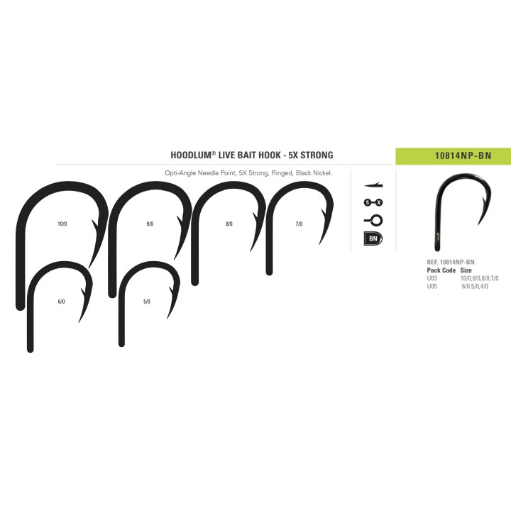 HOODLUM® LIVE BAIT HOOK – 5X STARKER MUSTAD