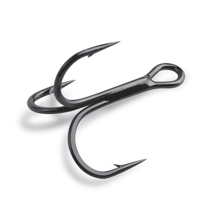 Potera ROUND BEND TREBLE HOOK Mustad