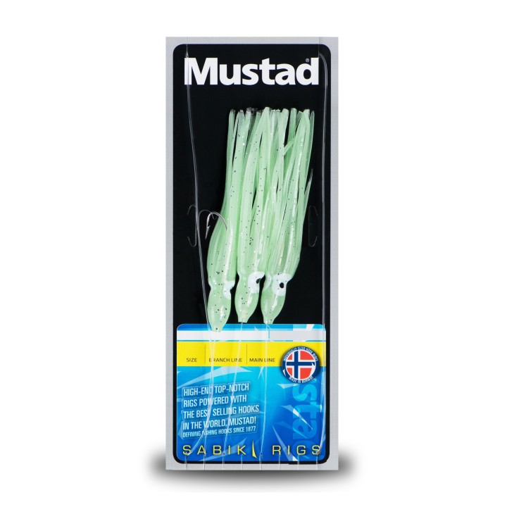 MUSTAD Polpo Bagliore VERDE (3 unità)