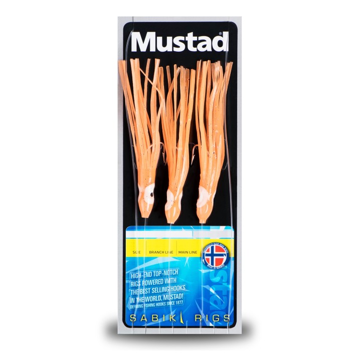 Mustad orange baby octopuses (3 units)