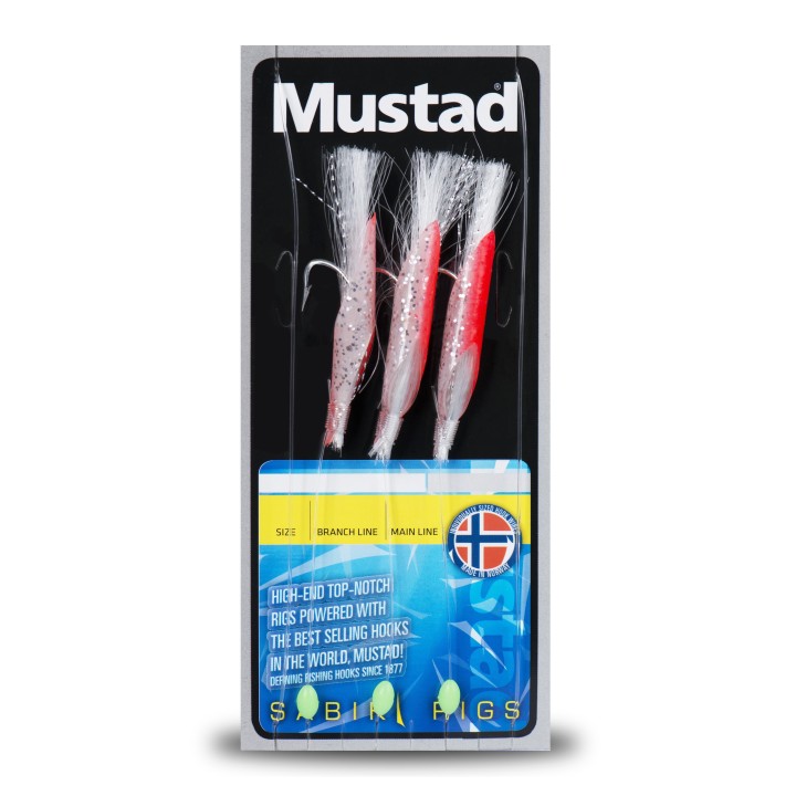 MUSTAD DAYLIGHT FLUO ROSA/SILBER (3 Haken)